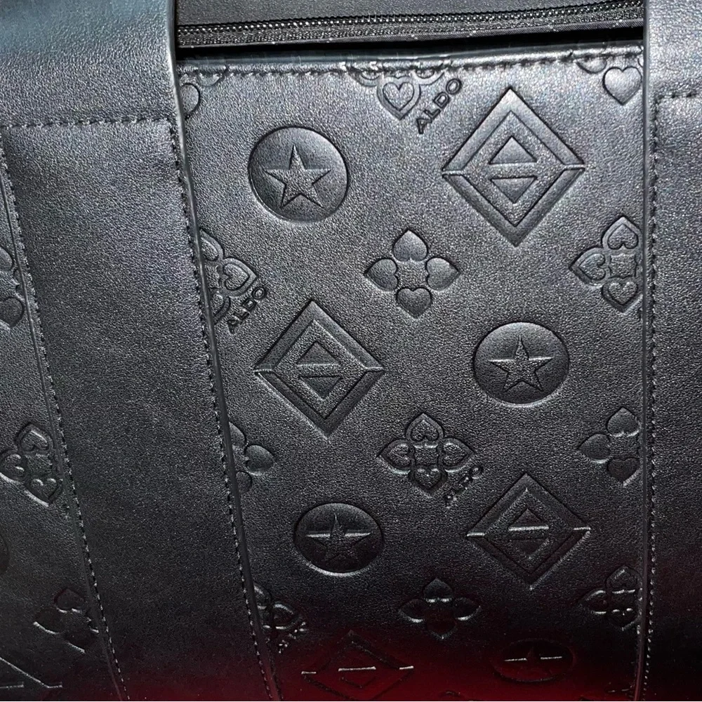 Aldo Black Embossed Men's Bag